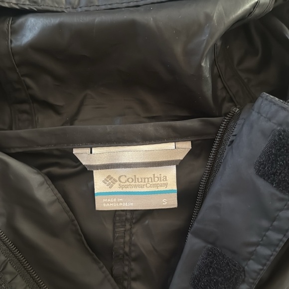 Columbia Black Windbreaker Jacket Lightweight Water-Resistant - Picture 7 of 11